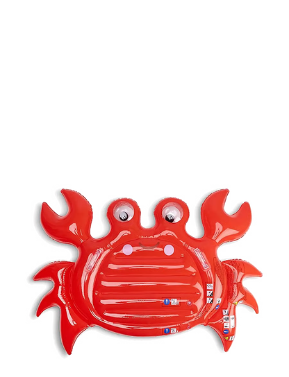 Swim Essentials Oh Crab inflatable pool float measuring 140cm with bright red crab design for summer swimming and pool fun