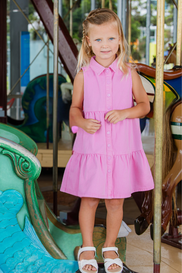 Milky - Pink Twill Dress