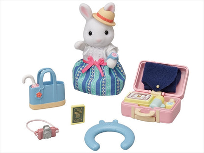 Sylvanian Families - Weekend Travel Set  with Snow Rabbit Mother 5641