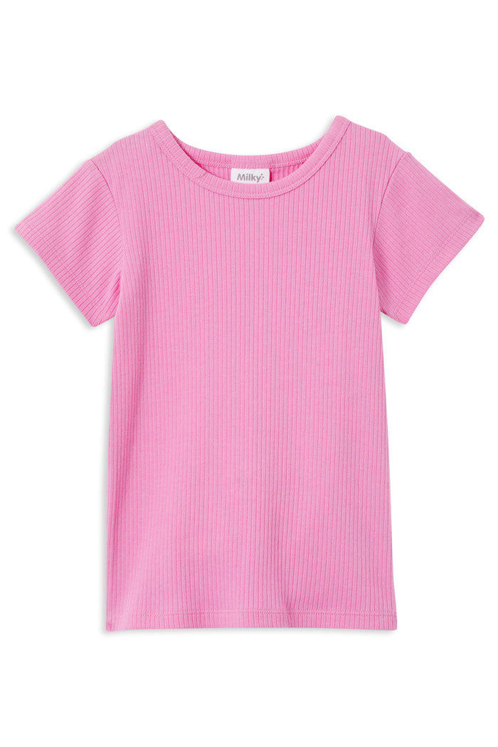 Milky - Pink Rib Tee
