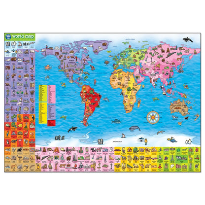 Orchard Toys - World Map Puzzle & Poster - 150 pieces