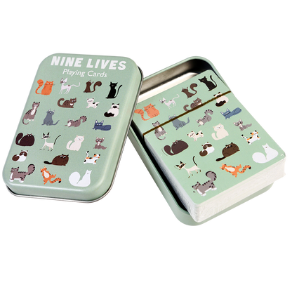 Rex London - Playing Cards in a Tin - Nine Lives