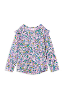 Milky - Posy Frill Henley Top (sizes 2-7)