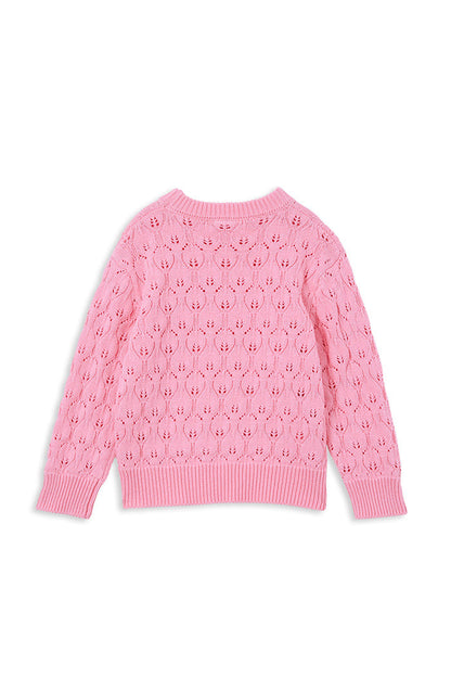 Milky - Bubblegum Knit Jumper (sizes 2-7)