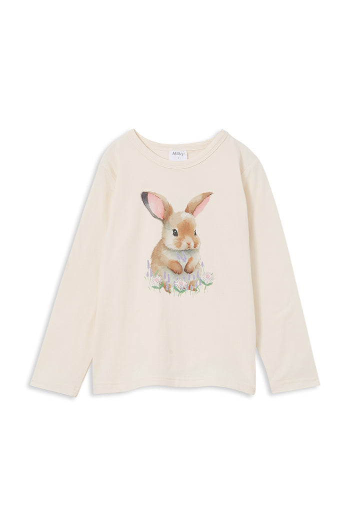 Milky - Bunny Long Sleeve Tee (sizes 2-7)