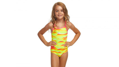 Funkita - Toddler Girls One Piece Swimmers - Custard Tart