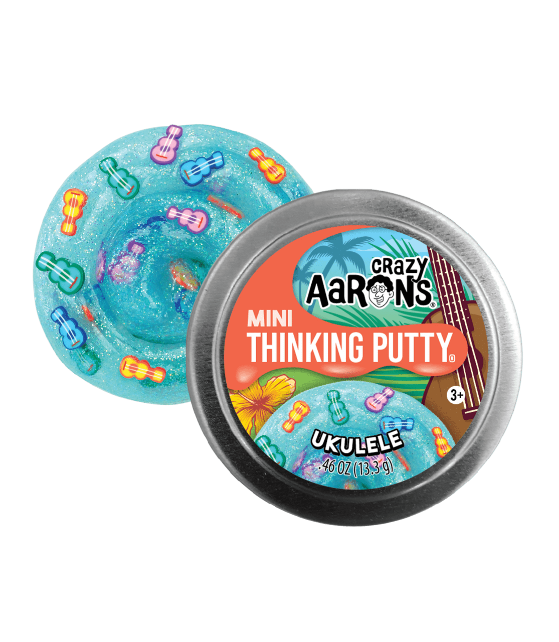 Crazy Aaron's Mini Thinking Putty - Ukulele 2" Tin