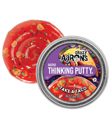 Crazy Aaron's Mini Thinking Putty - Take a Taco 2" Tin