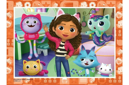 Ravensburger  -  Gabby's Dollhouse 4 in a Box - 12, 16, 20, 24pc Puzzles