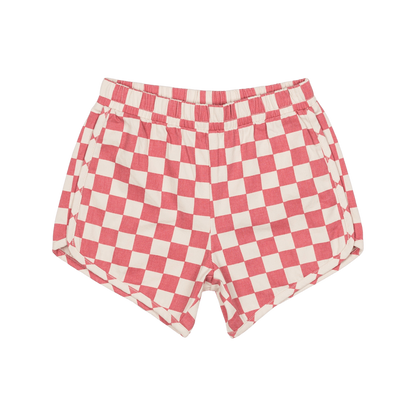 Pink Check Shorts