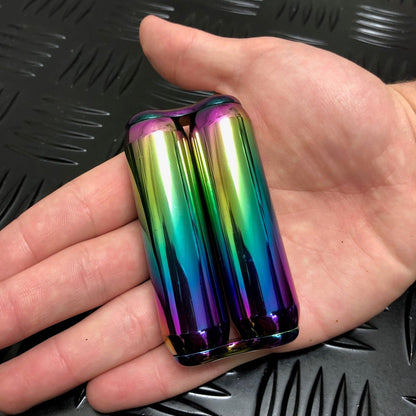Kaiko Fidgets -Smooth Oil Slick Hand Roller in Black Carry Case
