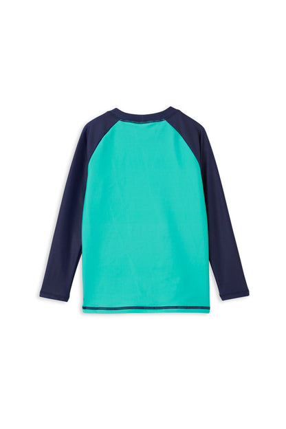 Milky - Boy's Green Pane Rash l Vest