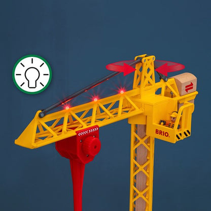 BRIO Crane - Construction Crane with Lights | 33835