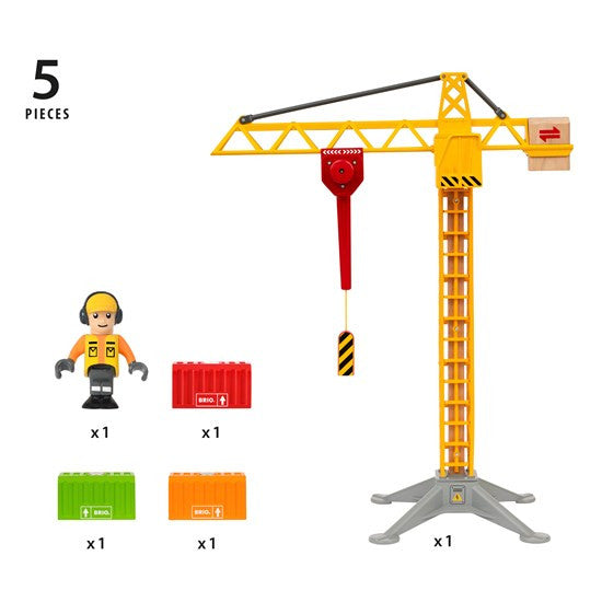 BRIO Crane - Construction Crane with Lights | 33835