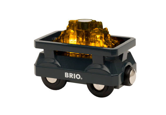 BRIO World - Light Up Gold Wagon - 2piece