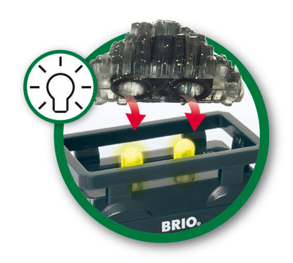 BRIO World - Light Up Gold Wagon - 2piece