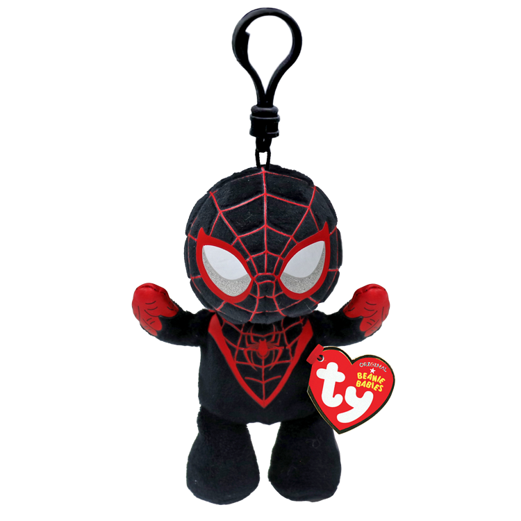 TY Marvel Beanie Babies Soft Clip - Miles Morales