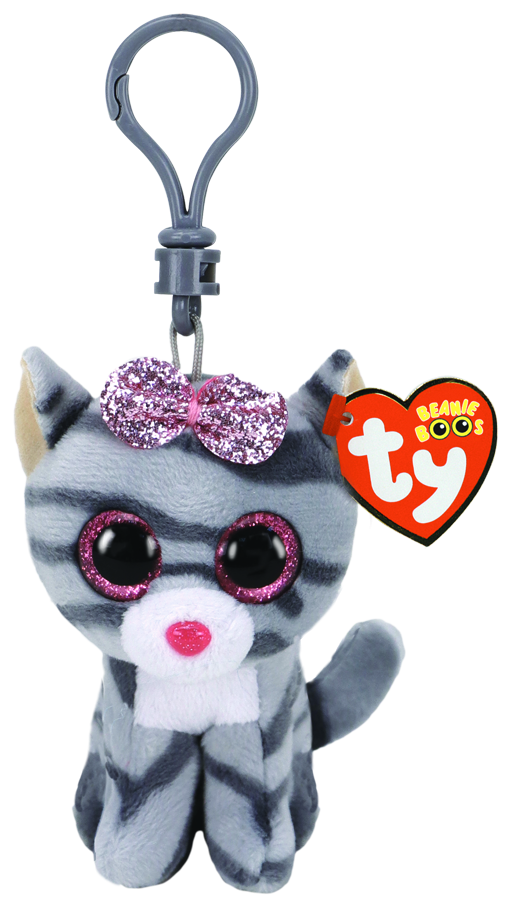 TY Beanie Boos Clip - Kiki Grey Cat