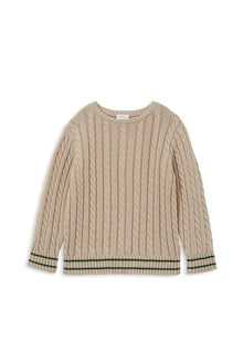 Milky - True Natural Cable Knit Jumper (sizes 2-7)