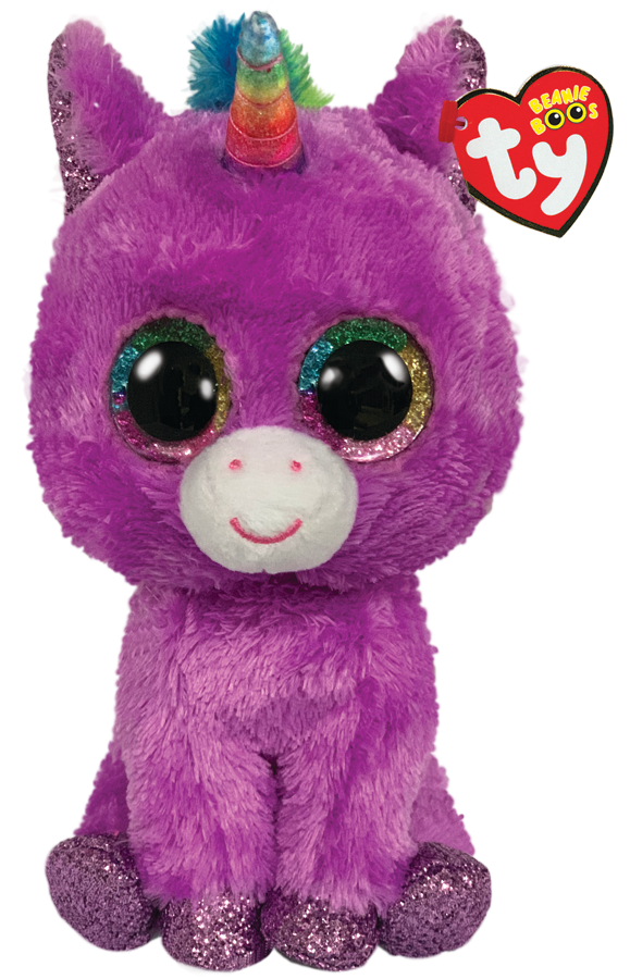 TY Beanie Boos Regular - Rosette the Purple Unicorn
