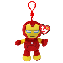 TY Marvel Beanie Babies Soft Clip - Iron Man