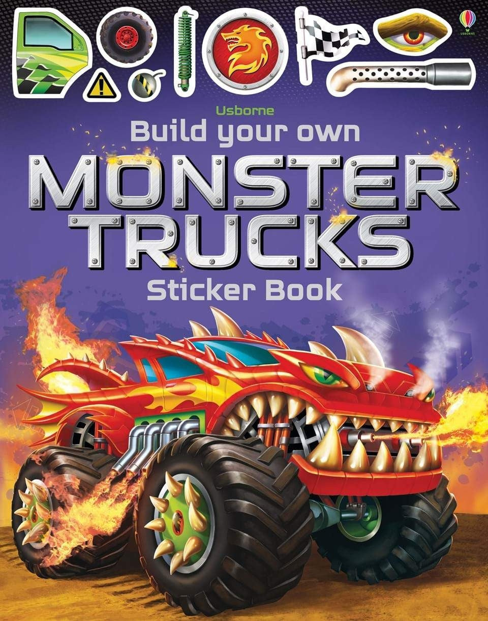 Usborne - Build Your Own Monster Trucks Sticker Book