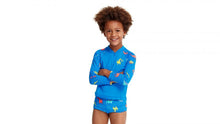 Funky Trunks - Toddler Boy's Zippy Rash Vest - Dino Soup