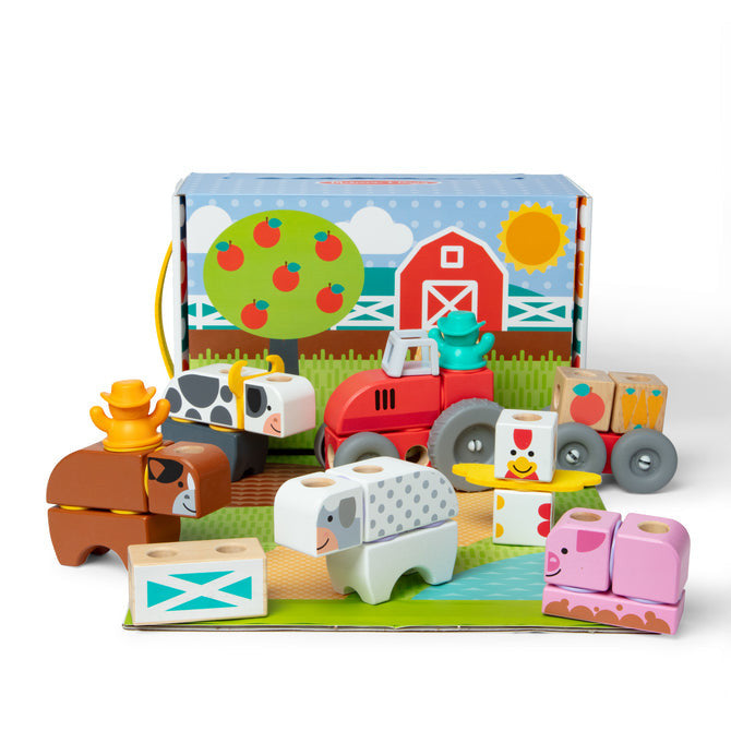 Melissa & Doug - Blockables™ Farm Play Set
