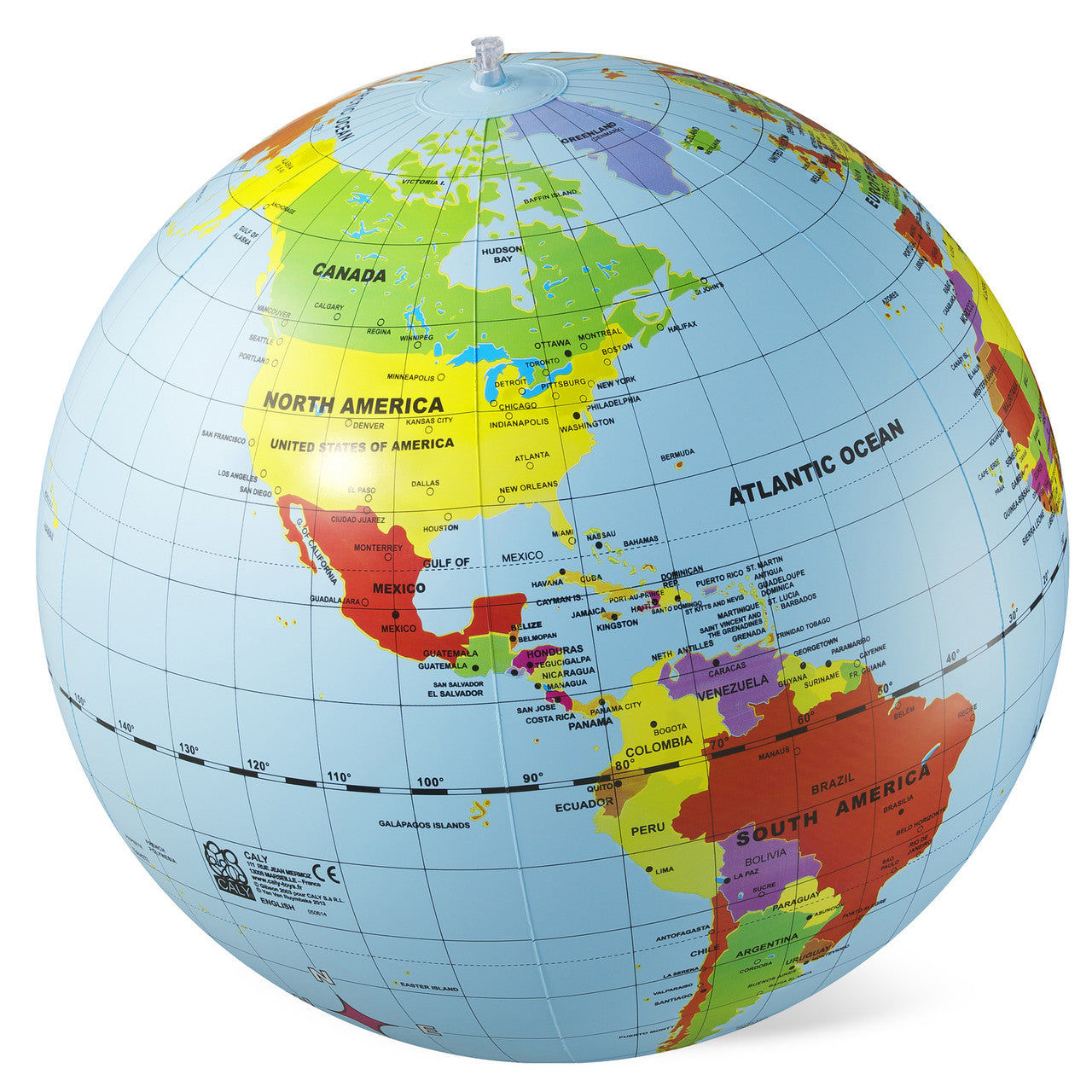 Tiger Tribe World Globe Countries & Cities - 50cm