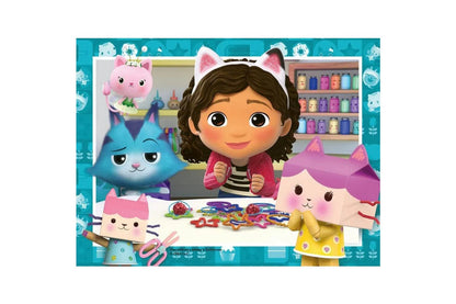 Ravensburger  -  Gabby's Dollhouse 4 in a Box - 12, 16, 20, 24pc Puzzles