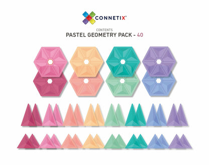 Connetix - Pastel Geometry Pack 40 pc