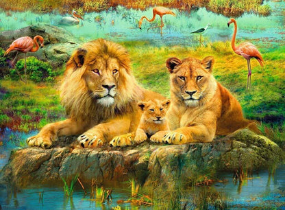 Ravensburger 500pc - Lions in the Savannah Puzzle