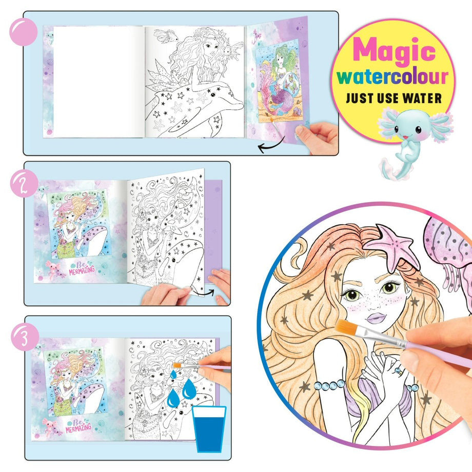 TOPModel - Mermaid Watercolour Book