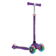 Globber - PRIMO Scooter with Lights and Griptape - Purple/ Pastel Pink