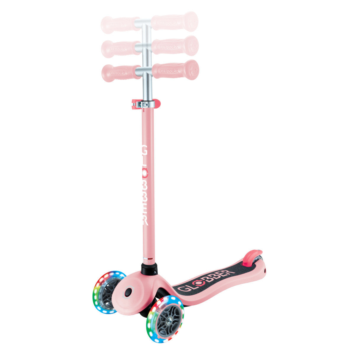 Globber - PRIMO Scooter with Lights - Pastel Pink