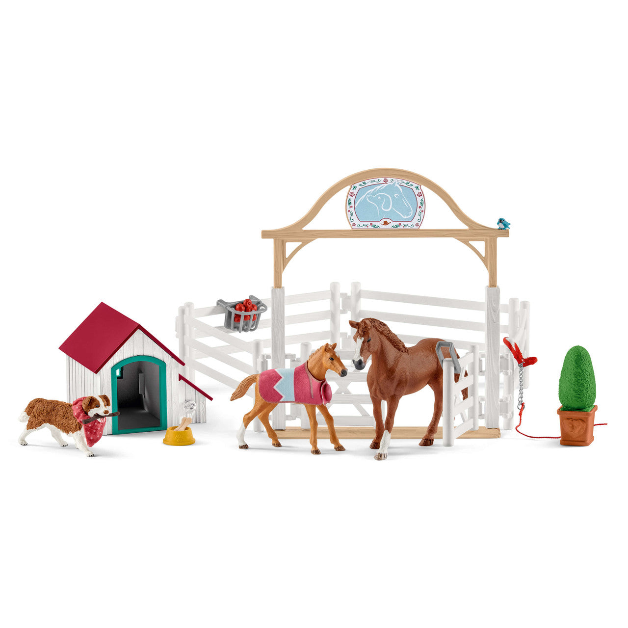 Schleich Horse Club - Hannah’s Guest Horses with Ruby the Dog 42458