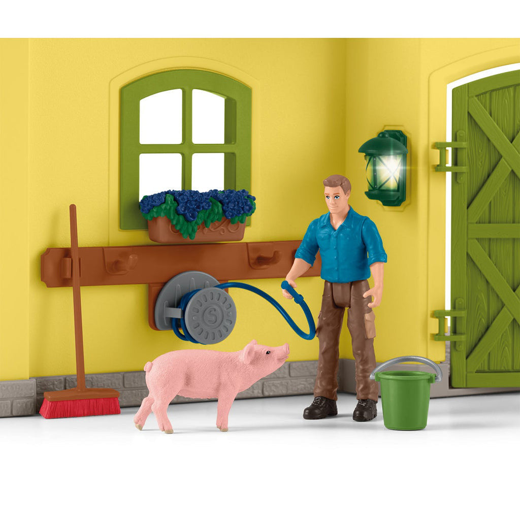 Schleich Farm Life -  Large Farm with Animals And Accessories 42605