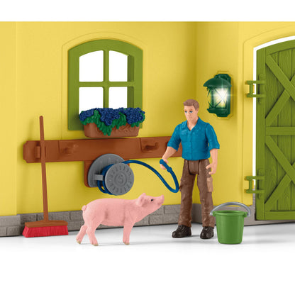Schleich Farm Life -  Large Farm with Animals And Accessories 42605