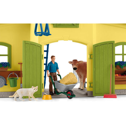 Schleich Farm Life -  Large Farm with Animals And Accessories 42605