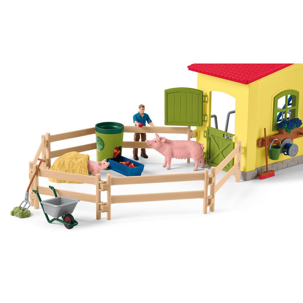 Schleich Farm Life -  Large Farm with Animals And Accessories 42605