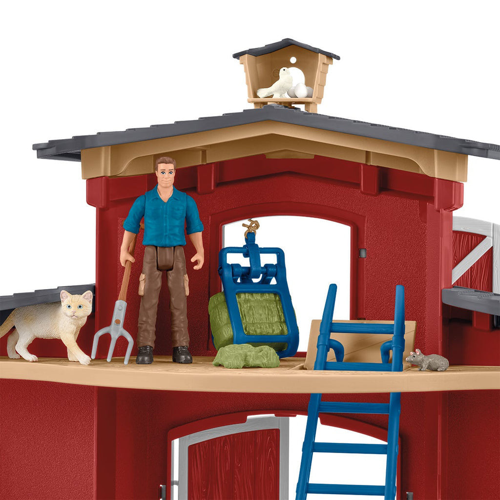 Schleich Farm Life -  Large Red Barn with Animals and Accessories 42606