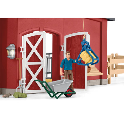 Schleich Farm Life -  Large Red Barn with Animals and Accessories 42606