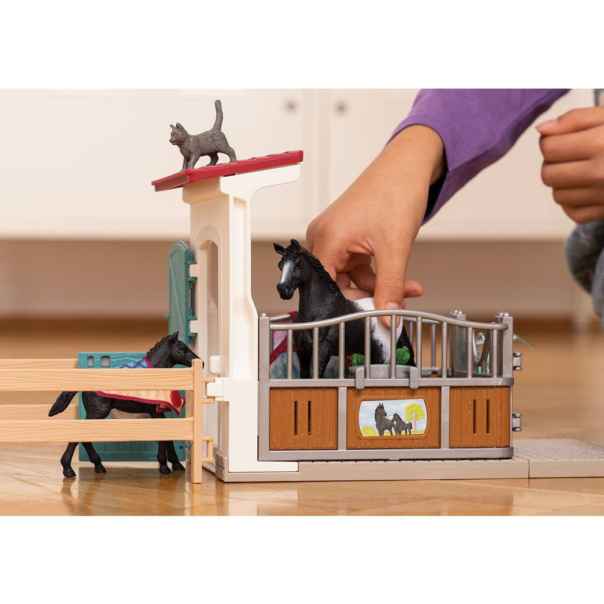 Schleich Horse Club - Horse Box with Mare and Foal 42611