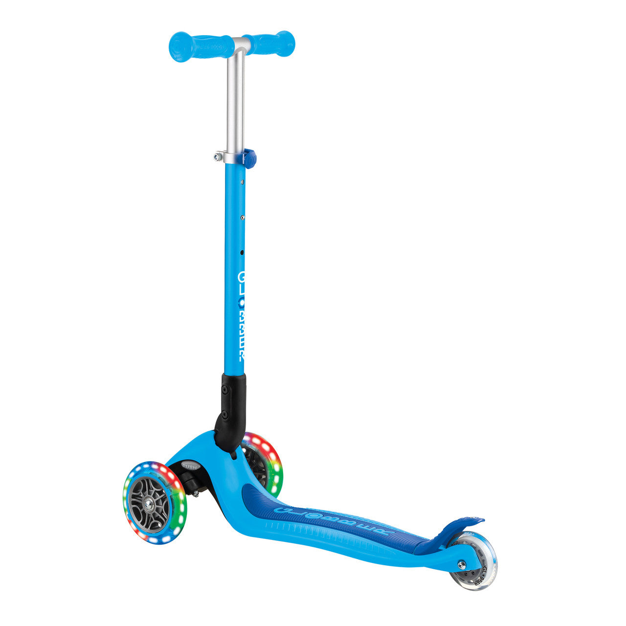 Globber - PRIMO FOLDABLE LIGHTS - Sky Blue/Navy Blue