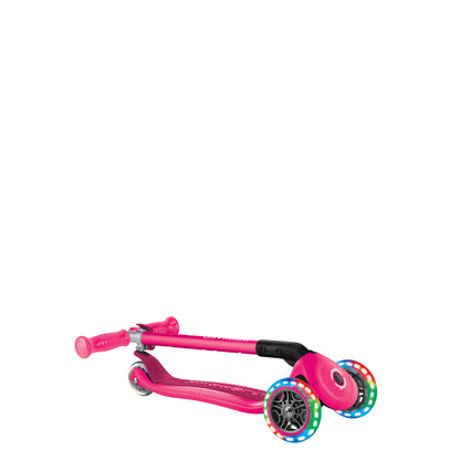 Globber - PRIMO FOLDABLE LIGHTS - Neon Pink