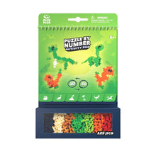 Plus-Plus Activity Pad Puzzle by Number Enchanted Forest PP4348 with 125 colourful building pieces and magical woodland designs