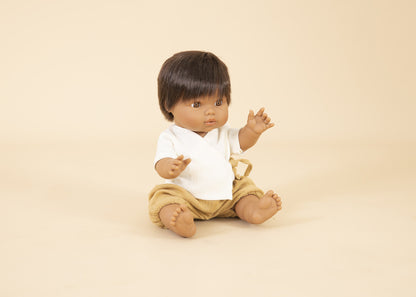 Mini Colettos – Brunette Hispanic Boy Doll - Luka 34cm