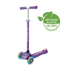 Globber - PRIMO PLUS with LIGHTS Scooter - Purple/ Pastel Pink