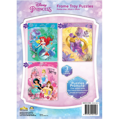 Disney Princess Frame Tray Puzzles - 3 Pack