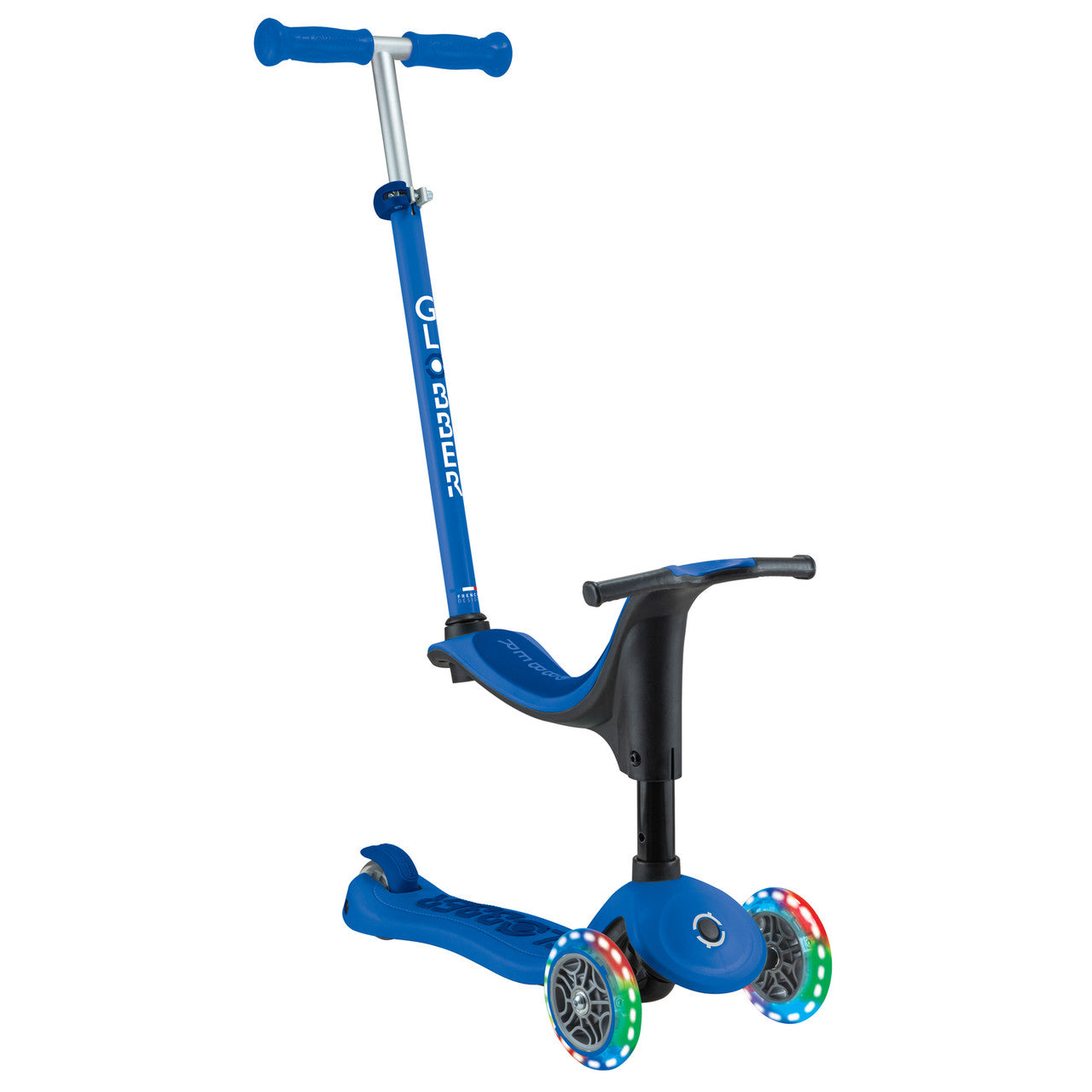 Globber - GO UP SPORTY Lights Scooter  - Navy Blue